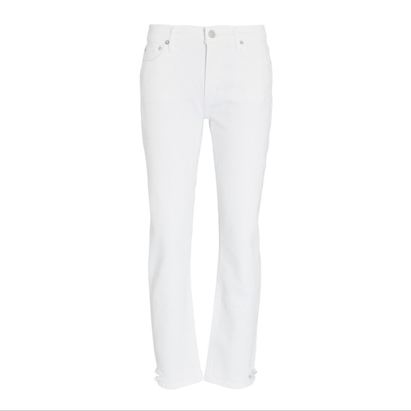 AGOLDE Toni Chewed Hem Straight Leg Jeans - Picture 2 of 9